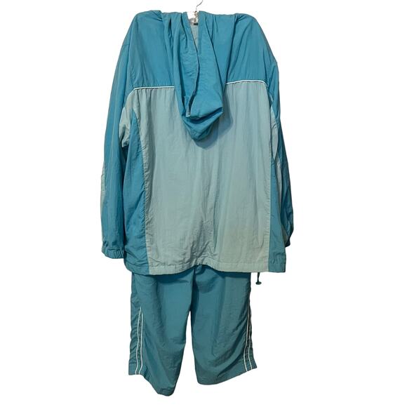 FASHION BUG 2-PIECE HOODIE TRACK SUIT, SWEAT SUIT, WOMENS, 18/20W-22/24W, BLUE - Picture 2 of 12